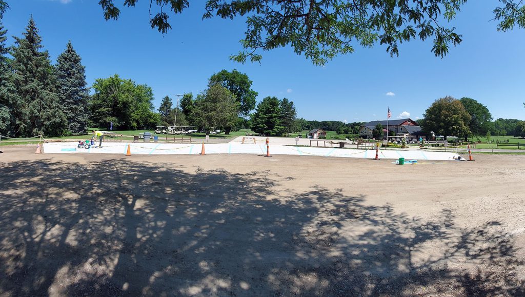 ADA compliant stalls at golf course