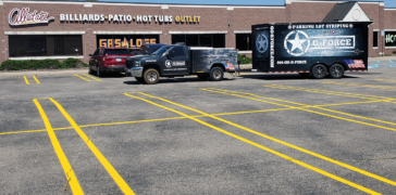 Image of Line Striping for Allstate Home Leisure