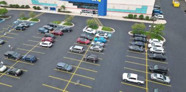 Image of Best Buy Parking Lot Striping Project in Novi, MI