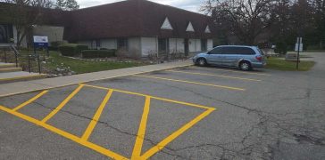 Image of Line Striping for American House Senior Living Community in Rochester Hills, MI