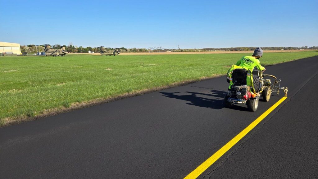 G-FORCE® employee line marking Summit Avation runway