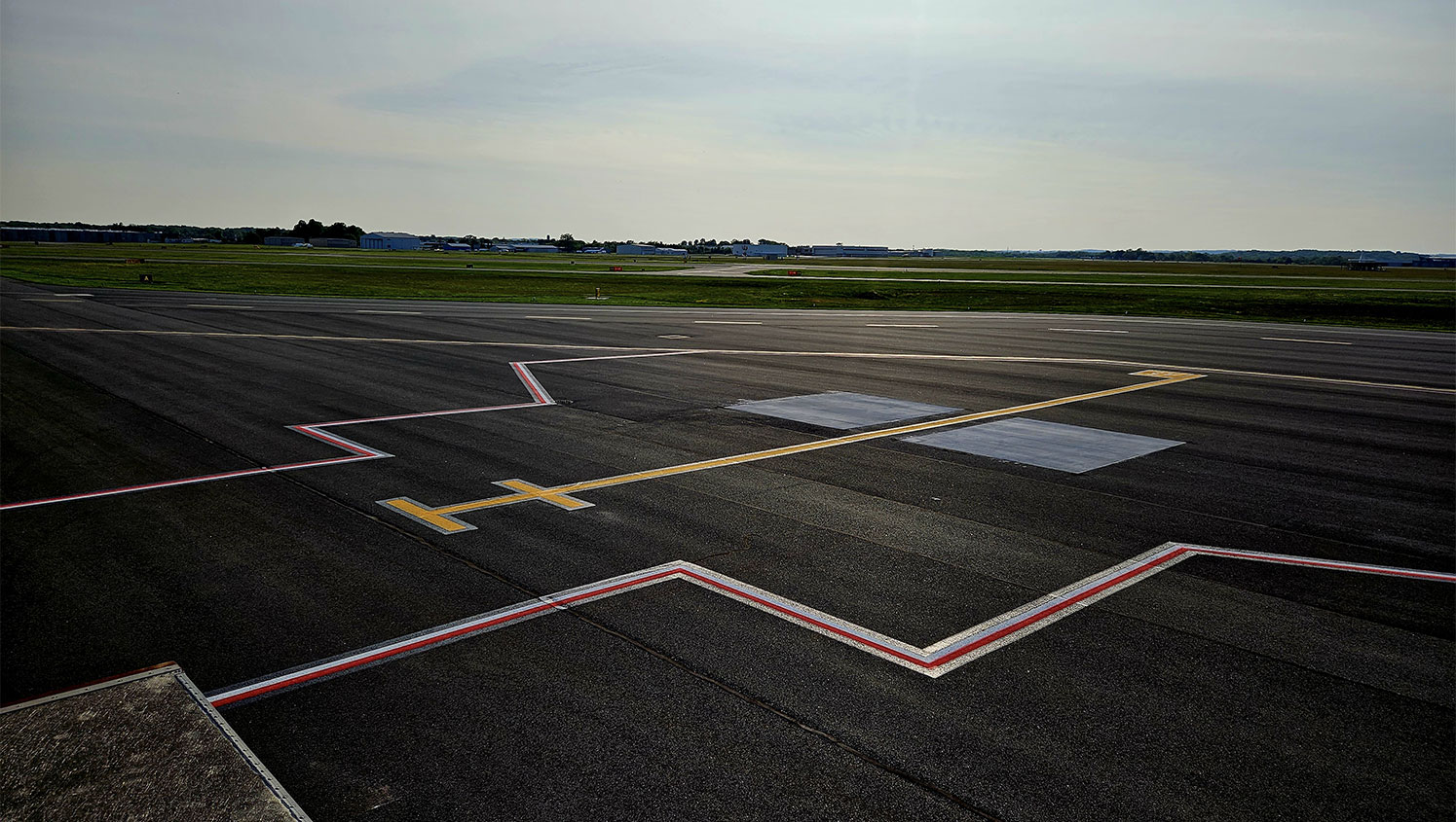 finished markings at wilmington airport