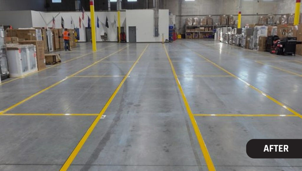 After Work Marking for Lowe's Warehouse in Leland, NC