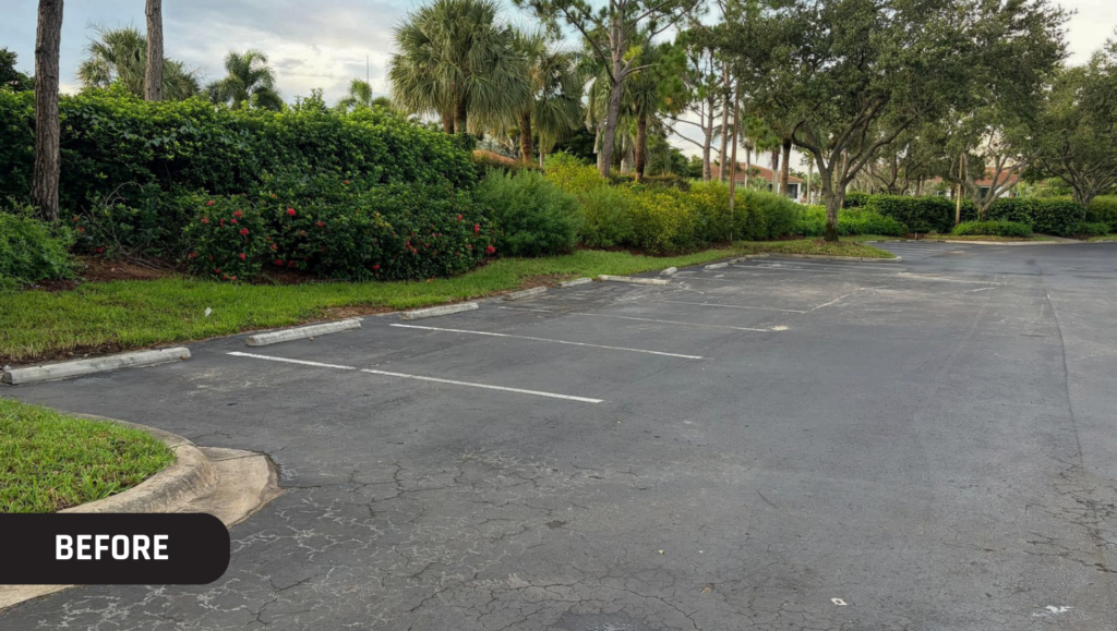 Before Line Striping Field for Vasari Golf Community in Bonita Springs, FL