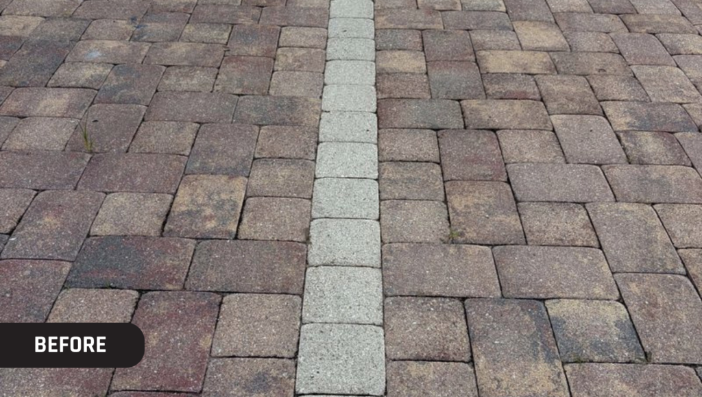 Before Line Striping Service for Vasari Golf Community in Bonita Springs, FL
