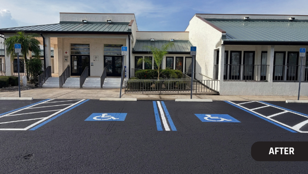 After Job Asphalt Sealcoating and Line Striping for Punta Gorda Visual Arts Center in Punta Gorda, FL