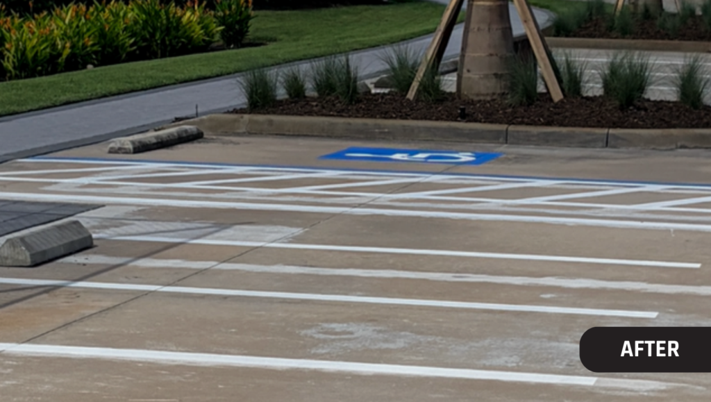 After Line Striping Job for Quail West Golf and Country Club in Naples, FL