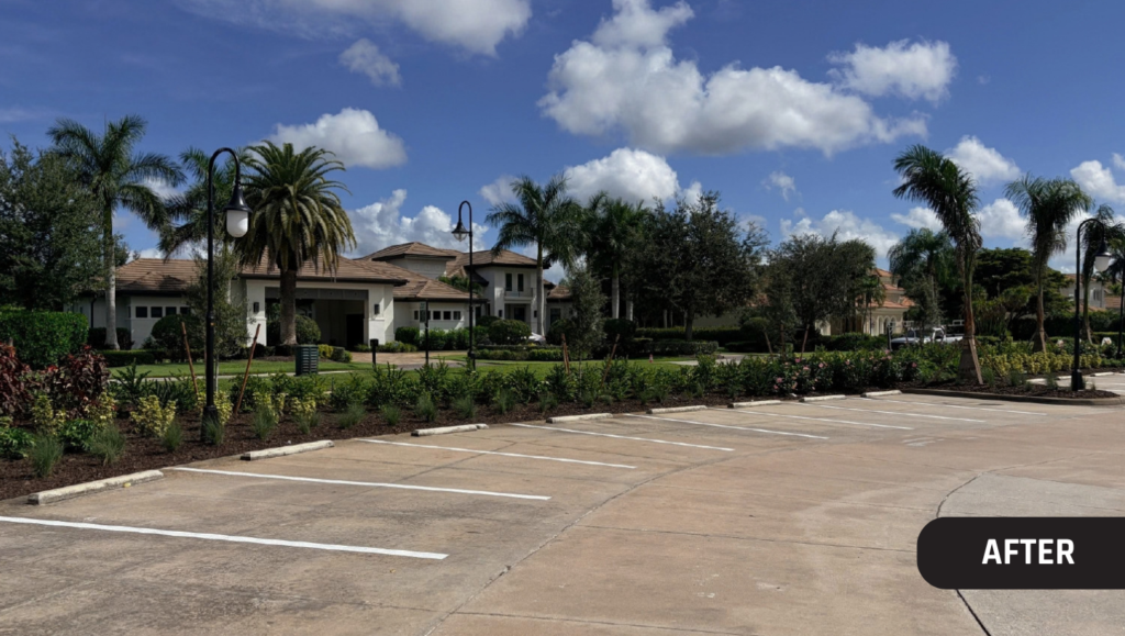 After Line Striping Maintenance for Quail West Golf and Country Club in Naples, FL