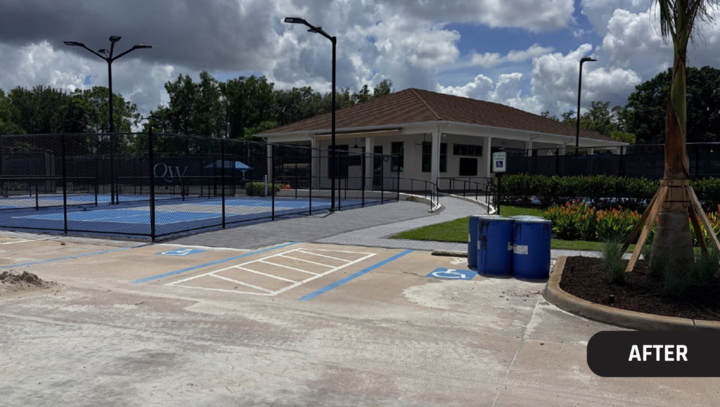 After Line Striping Service for Quail West Golf and Country Club in Naples, FL