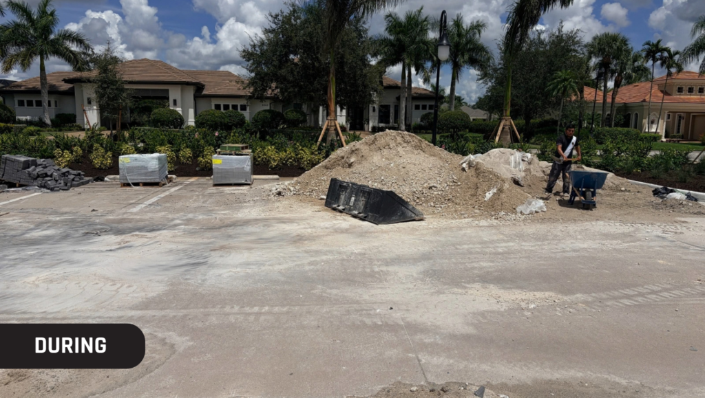 During Line Striping Job for Quail West Golf and Country Club in Naples, FL