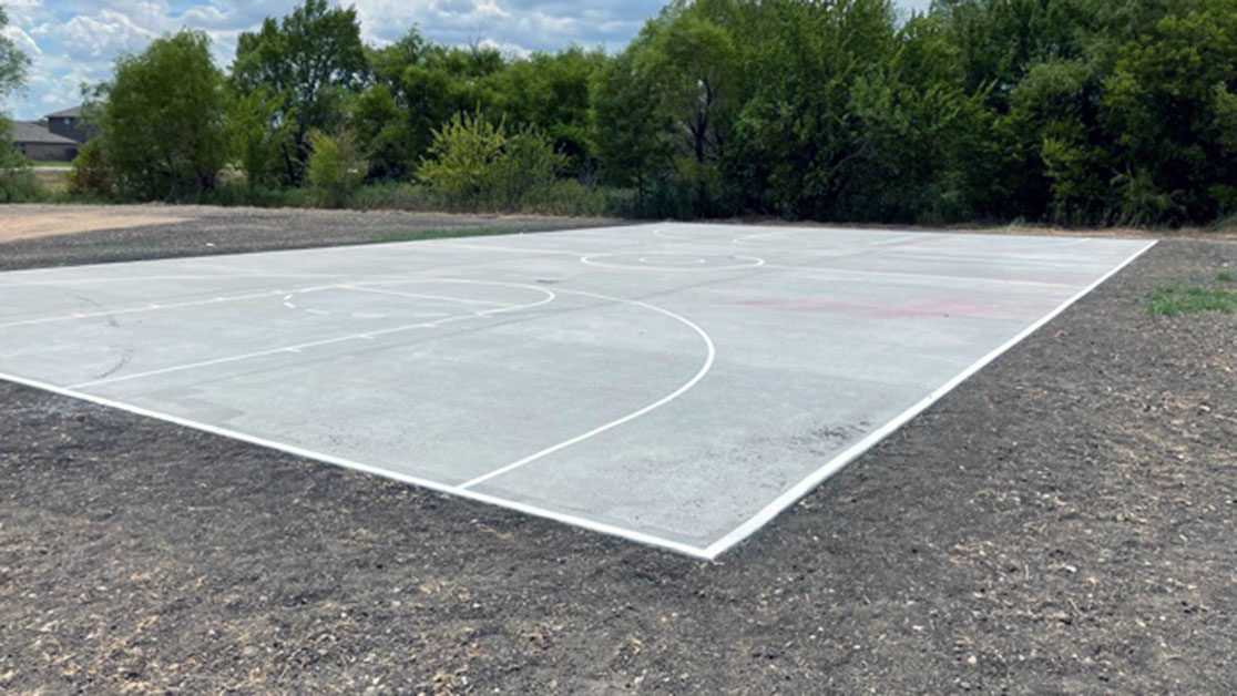 Basketball Court Striping for Homeowners Association image