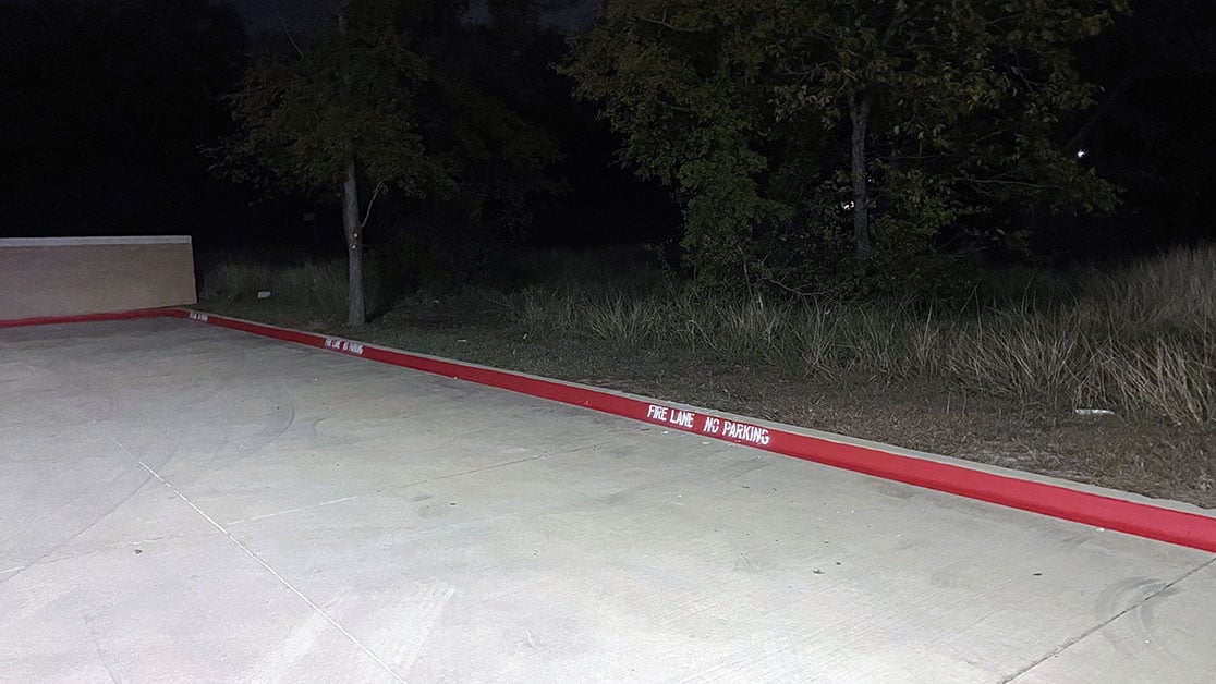 Medical Facility Fire Lane Striping GFORCE™ Fort Worth