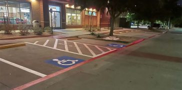 Image of Line Striping for Chick-fil-A in Fort Worth, TX