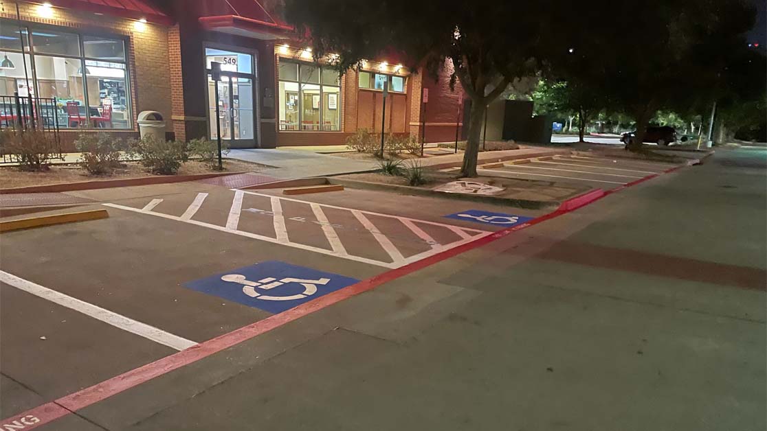 Line Striping for Chick-fil-A in Fort Worth, TX image