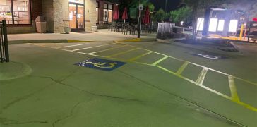 Image of Fire Lane Striping for Chick-fil-A in Roanoke, TX