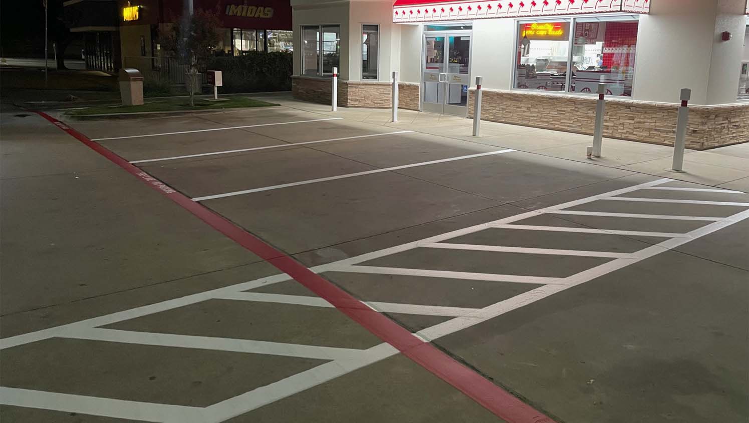 line striping in grapevine, tx