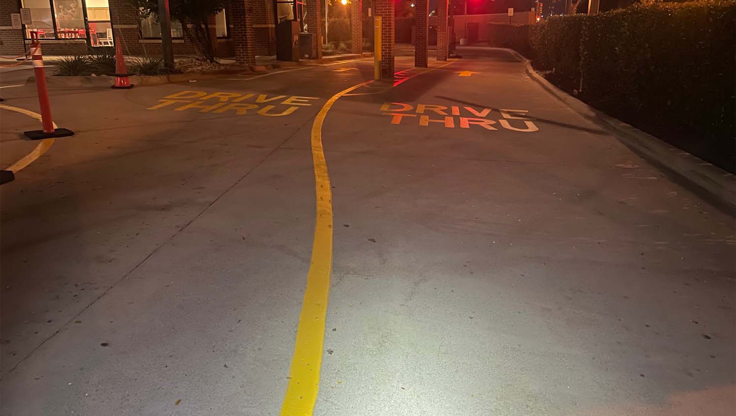 parking lot painting in keller, tx