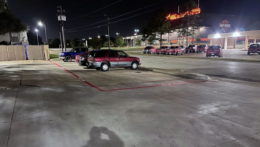 new fire lane markings for cheddar’s scratch kitchen