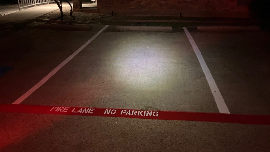 no parking freshly painted for DFW Neuropathy parking lot