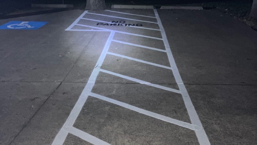 freshly painted crosswalk for DFW Neuropathy