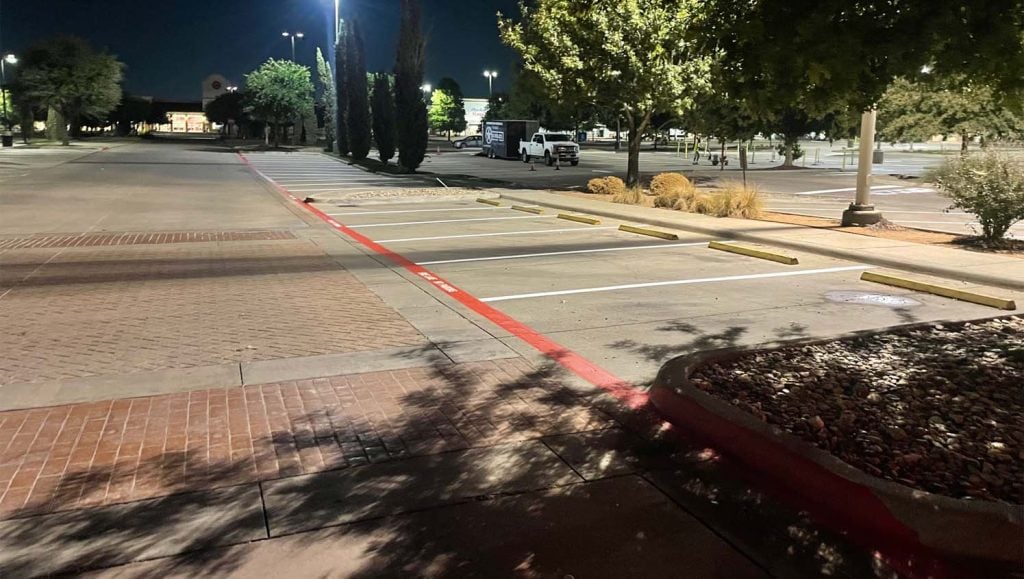 fire lane striping in Keller, TX