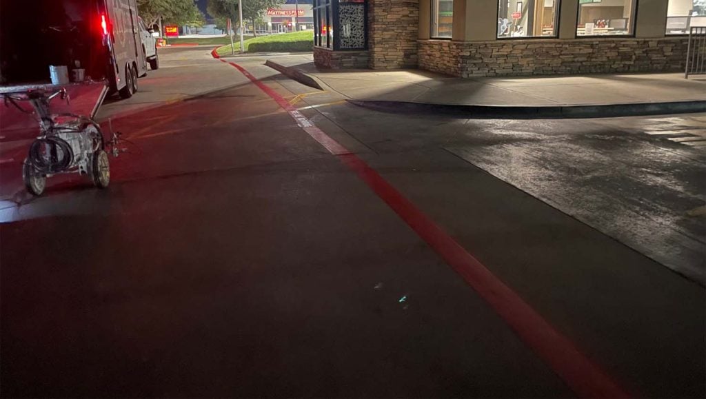 fire lane striping in lake worth, tx