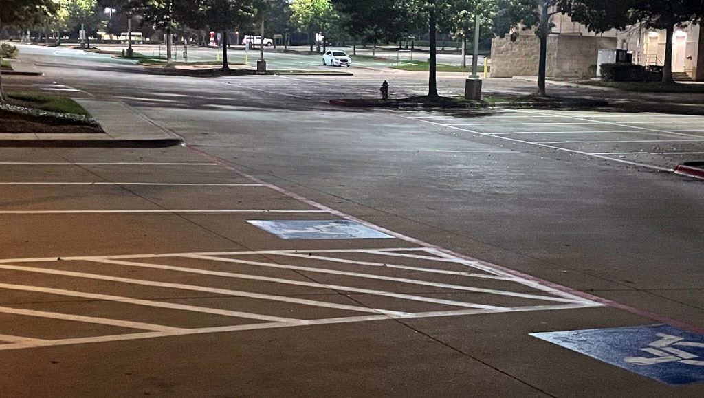 updated fire lane markings