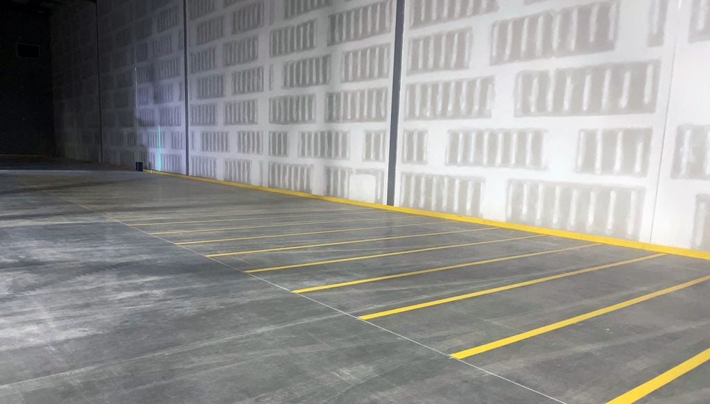 new pallet markings drying