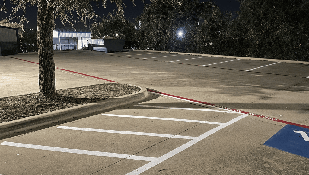 new ada compliant parking stalls