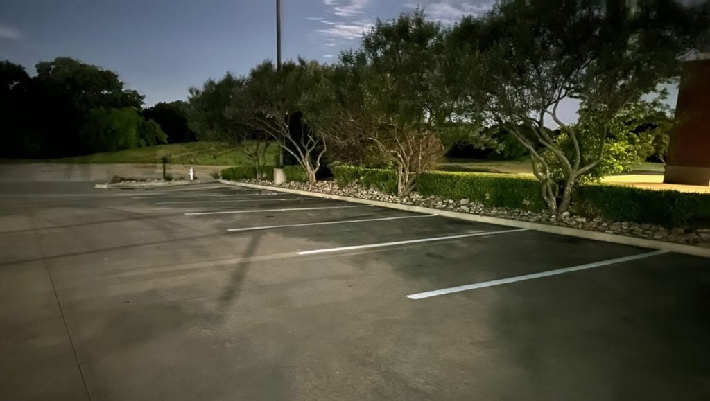 IN-N-OUT Burger parking lot freshly painted