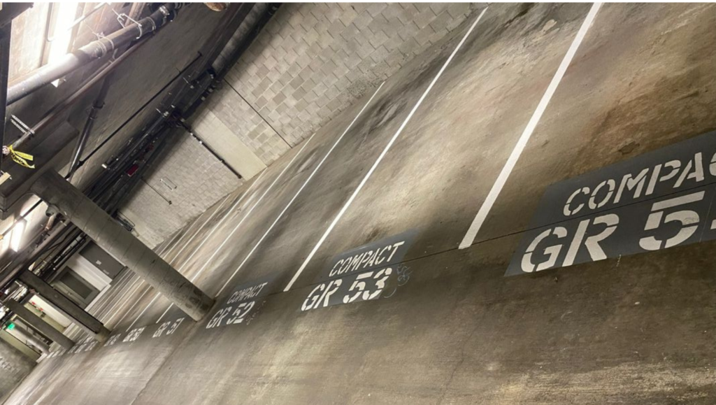 Parking Garage Restriping Project for Tristate/COIL in Palo Alto, CA