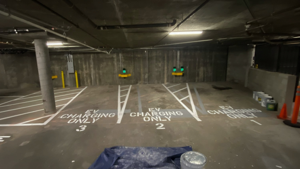 Parking Garage Restriping for Tristate/COIL in Palo Alto, CA