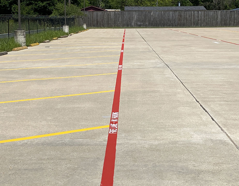 New Concrete Parking Lot Layout in Houston, TX GFORCE™
