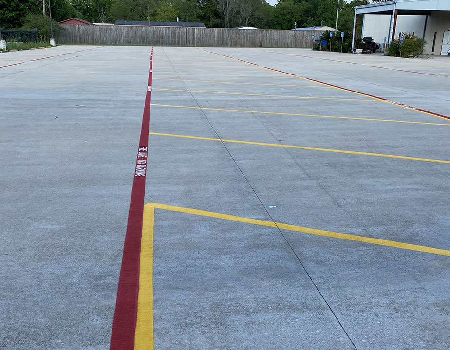New Concrete Parking Lot Layout in Houston, TX GFORCE™