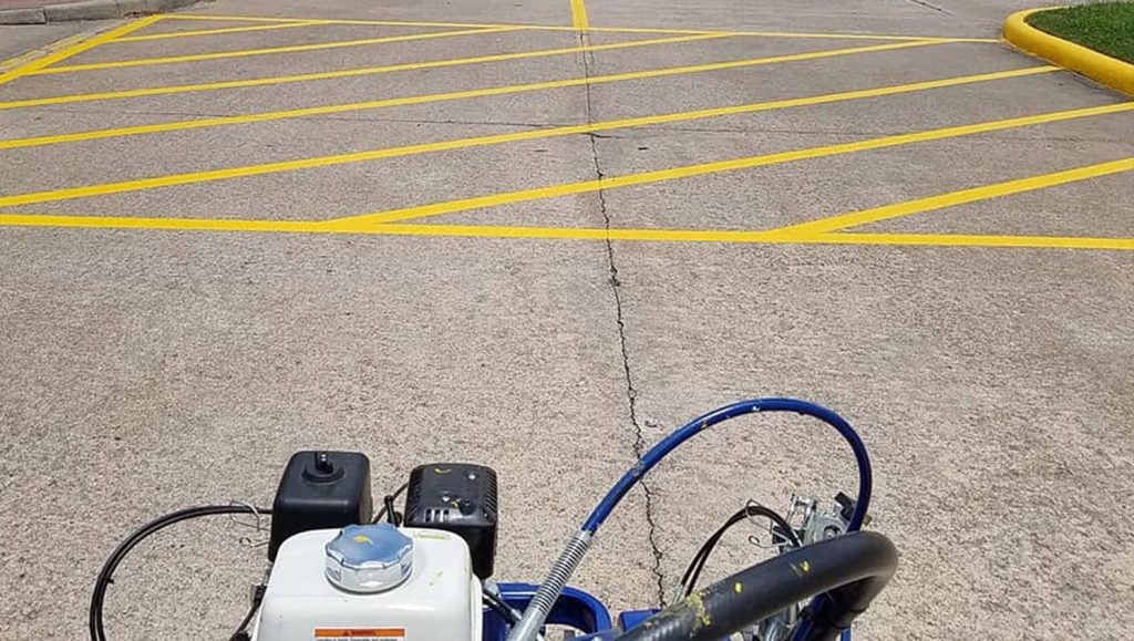 crosswalk striping project in houston