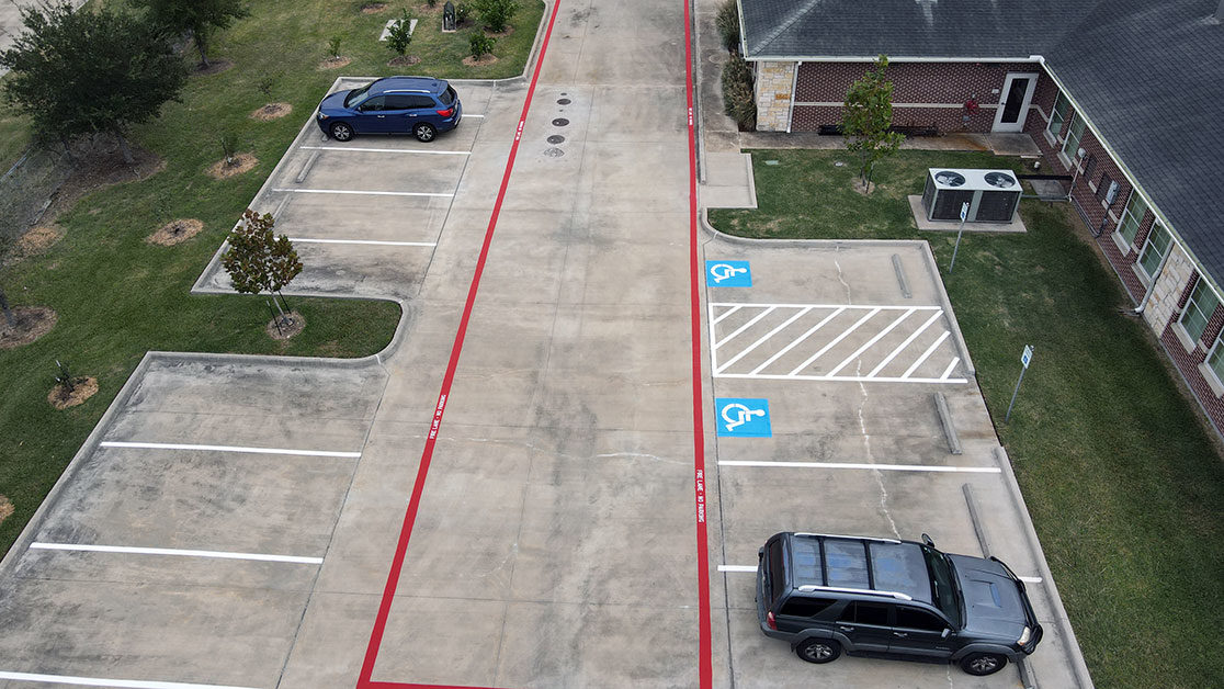 Parking Lot Striping for Local Non-Profit image