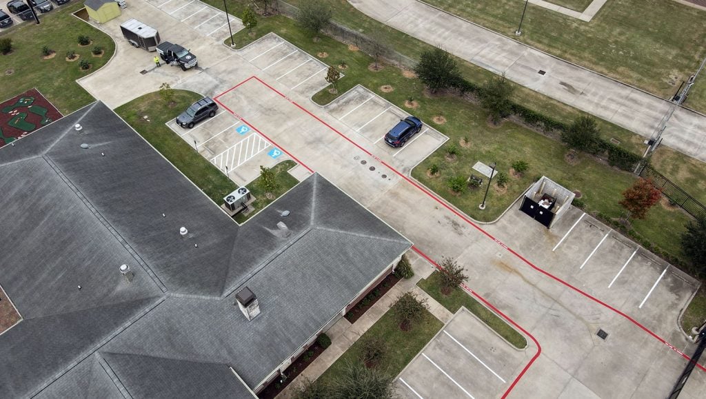 parking lot striping for noras home
