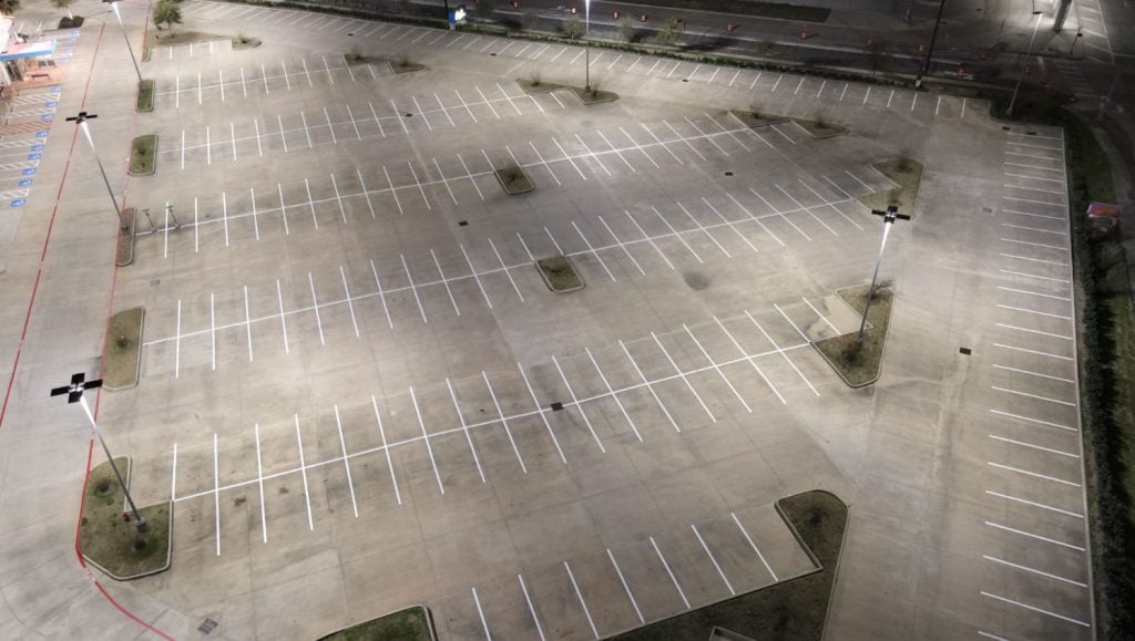 parking lot painting in Pasadena, TX