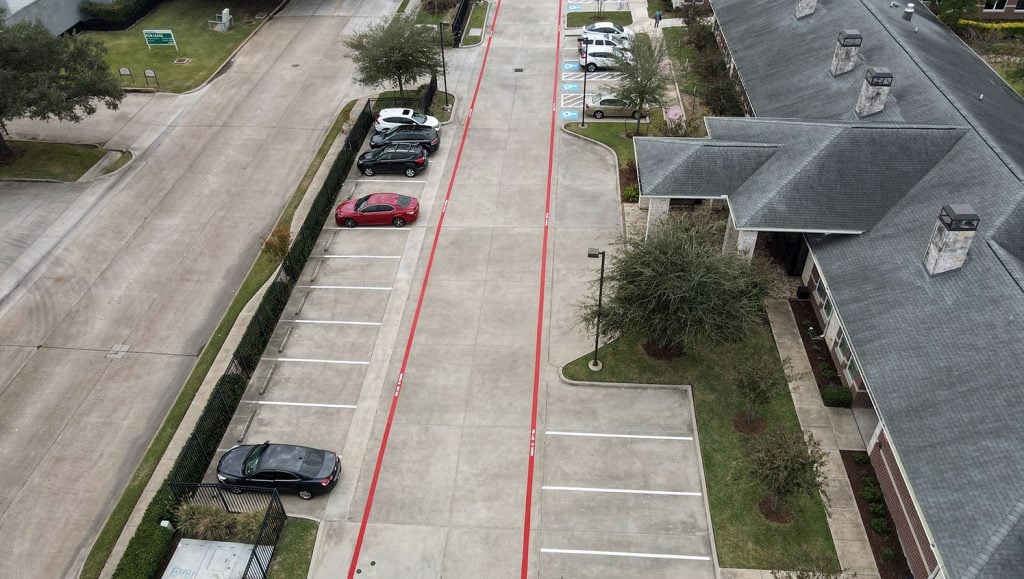 parking lot markings for noras home