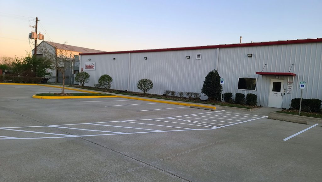 re-striped crosswalk
