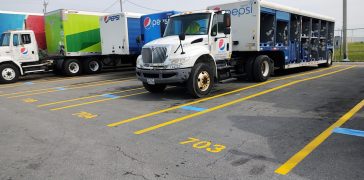 Image of Line Striping Project for Pepsi Distributor