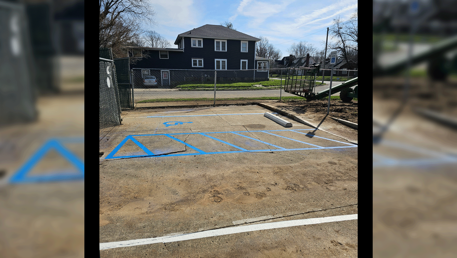 parking stops installation in Anderson, IN
