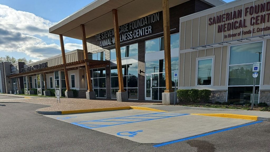 Hamilton County Humane Society Parking Lot Striping Job
