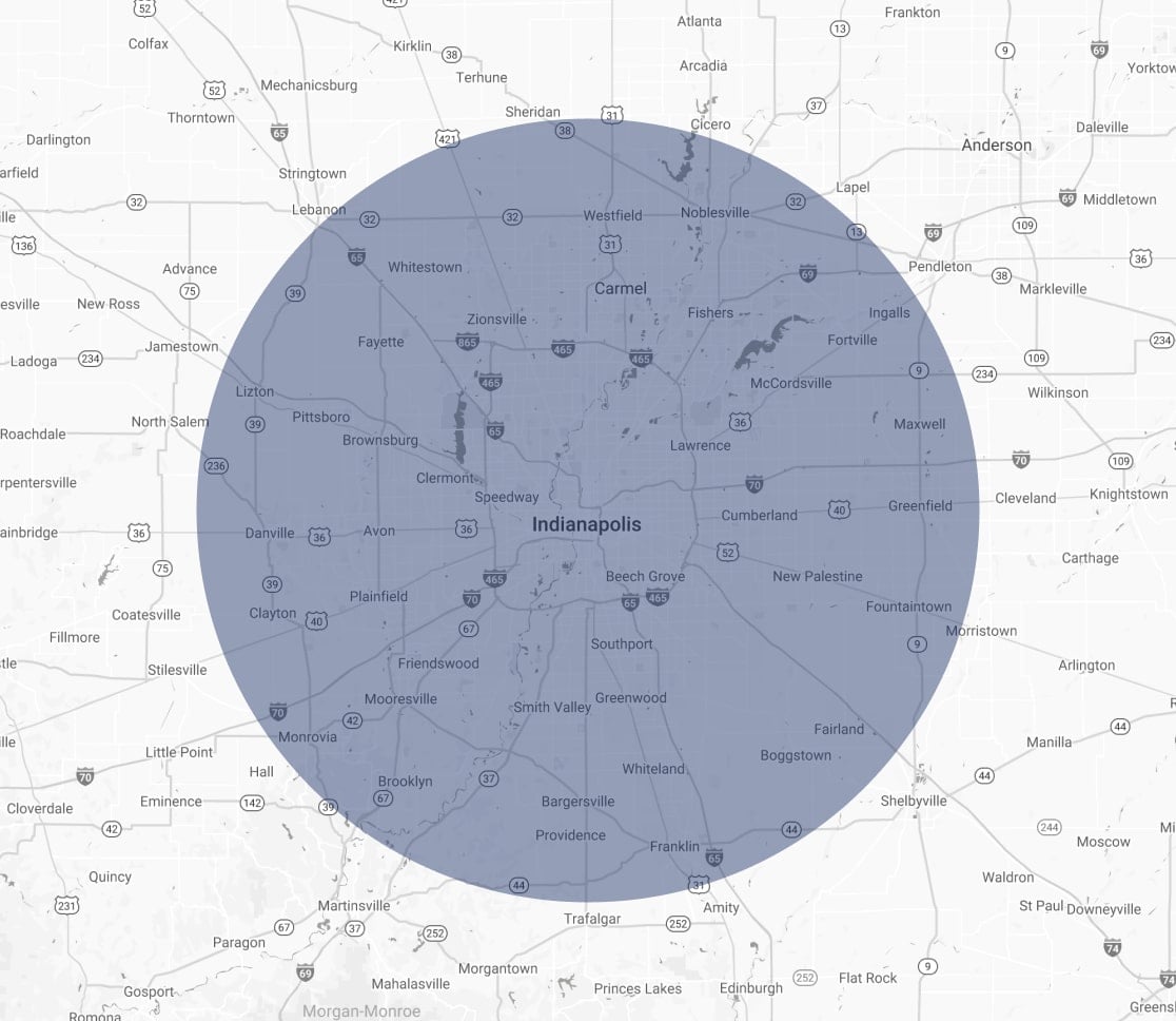 Indianapolis Cover Are Map