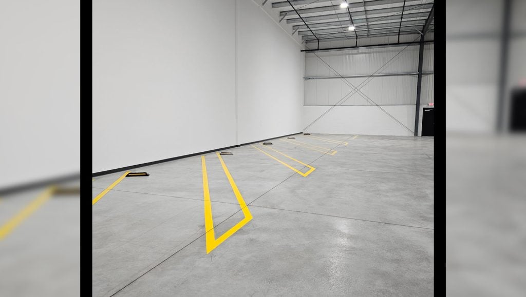 warehouse striping in Noblesville, IN