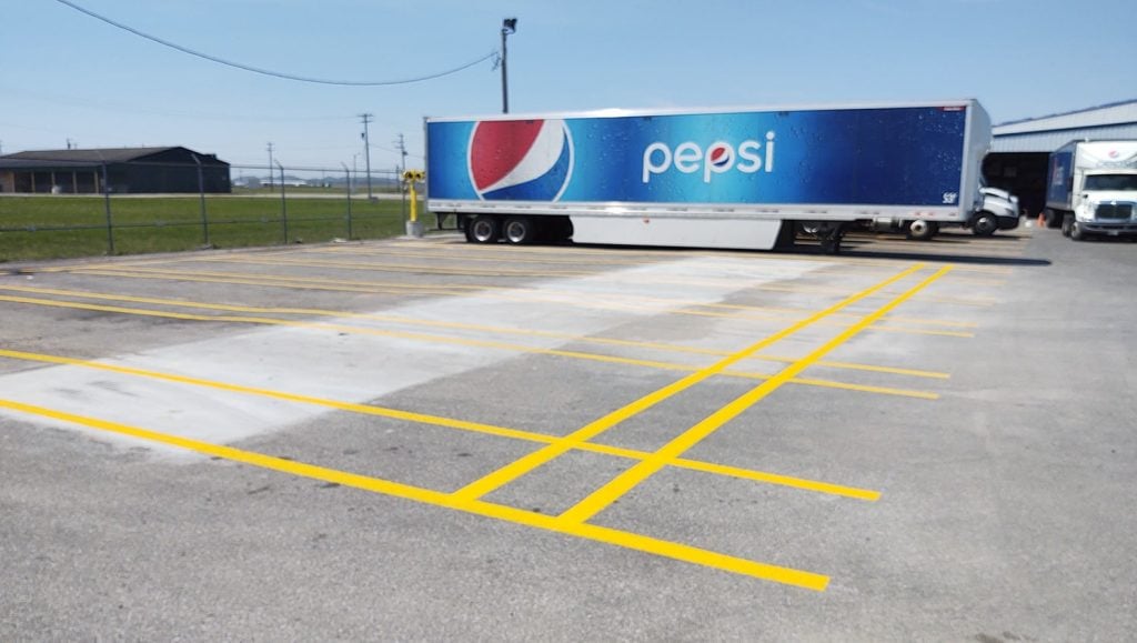 updated dock lines in use at a Pepsi distribution center in Seymour, IN