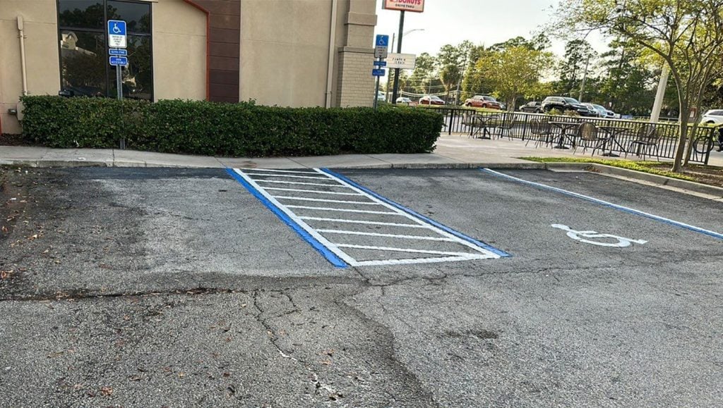 parking lot painting in Jacksonville, FL