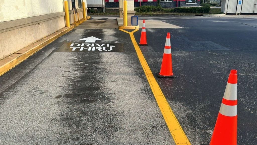 drive thru markings