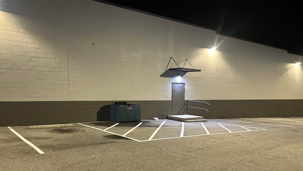 cross walk freshly painted for ARNAV GROUP LLC parking lot