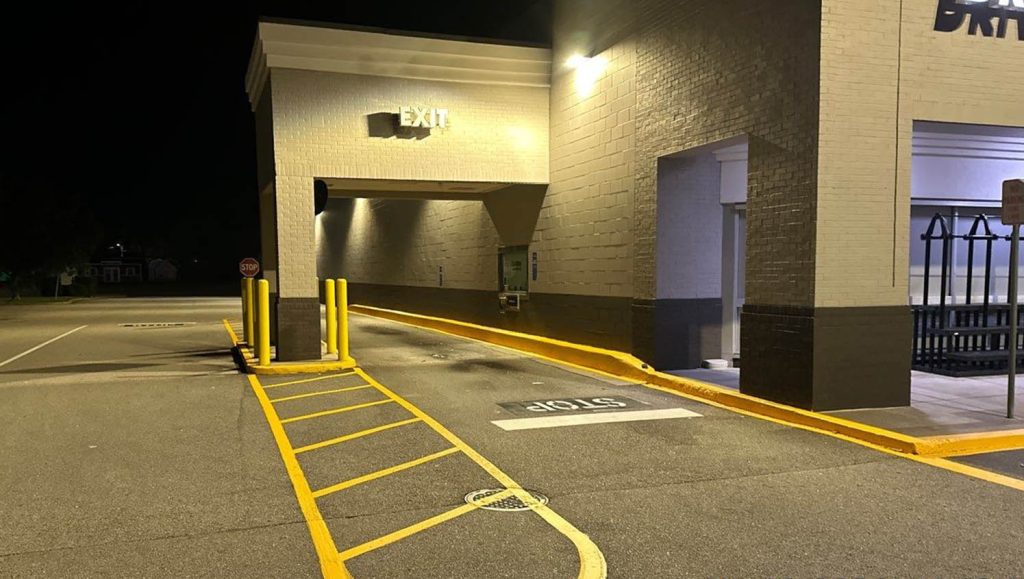 drive thru line markings for ARNAV GROUP LLC parking lot
